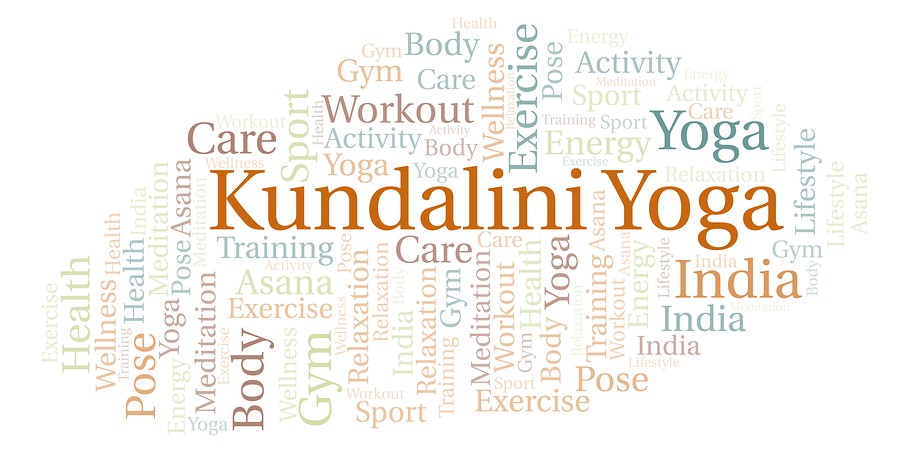 Kundalini Yoga Word Cloud. Wordcloud Made With Text Only.